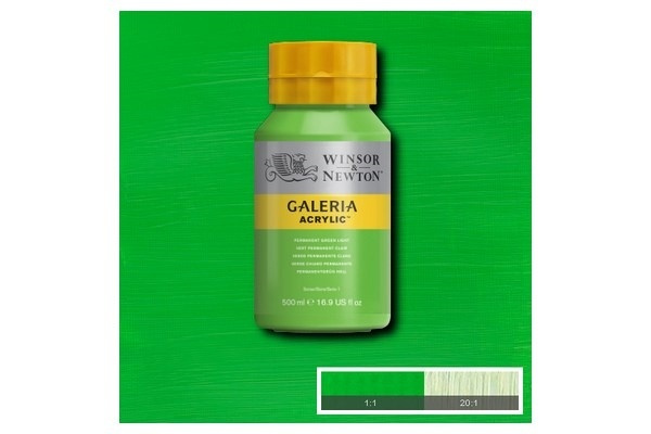 WINSOR Galeria Acrylic 500Ml Perm Green Light 483 i gruppen SPORT, FRITID & HOBBY / Hobby / Mal & Tegn / Kunstnerfarver / Acryl hos TP E-commerce Nordic AB (A08815)