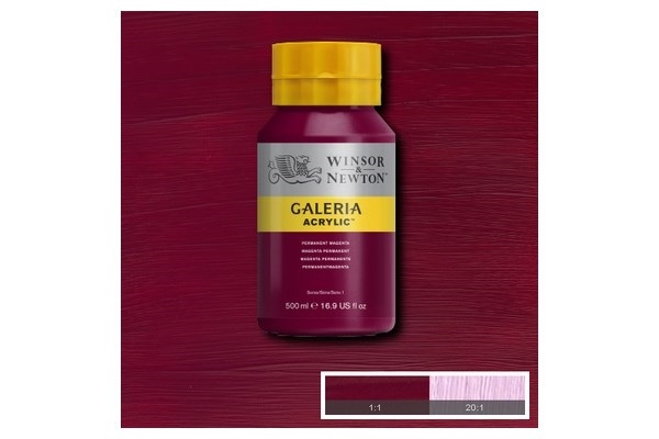 WINSOR Galeria Acrylic 500Ml Perm Magenta 488 i gruppen SPORT, FRITID & HOBBY / Hobby / Mal & Tegn / Kunstnerfarver / Acryl hos TP E-commerce Nordic AB (A08817)