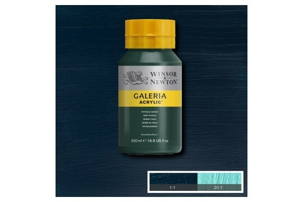 WINSOR Galeria Acrylic 500Ml Phthalocyani Green 522 i gruppen SPORT, FRITID & HOBBY / Hobby / Mal & Tegn / Kunstnerfarver / Acryl hos TP E-commerce Nordic AB (A08820)