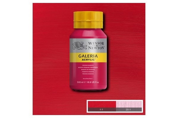 WINSOR Galeria Acrylic 500Ml Process Magenta 533 i gruppen SPORT, FRITID & HOBBY / Hobby / Mal & Tegn / Kunstnerfarver / Acryl hos TP E-commerce Nordic AB (A08821)