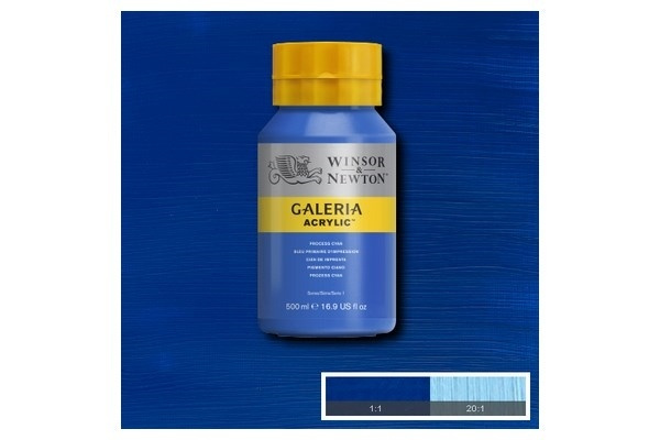 WINSOR Galeria Acrylic 500Ml Process Cyan 535 i gruppen SPORT, FRITID & HOBBY / Hobby / Mal & Tegn / Kunstnerfarver / Acryl hos TP E-commerce Nordic AB (A08822)