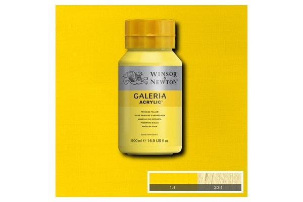 WINSOR Galeria Acrylic 500Ml Process Yellow 527 i gruppen SPORT, FRITID & HOBBY / Hobby / Mal & Tegn / Kunstnerfarver / Acryl hos TP E-commerce Nordic AB (A08823)