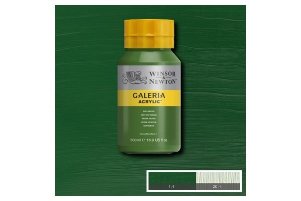 WINSOR Galeria Acrylic 500Ml Sap Green 599 i gruppen SPORT, FRITID & HOBBY / Hobby / Mal & Tegn / Kunstnerfarver / Acryl hos TP E-commerce Nordic AB (A08829)