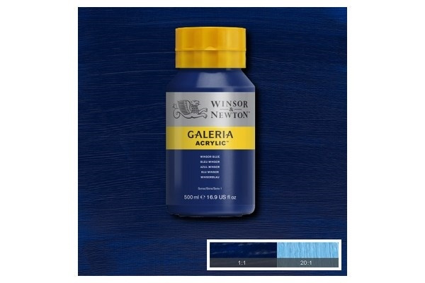 WINSOR Galeria Acrylic 500Ml Winsor Blue 706 i gruppen SPORT, FRITID & HOBBY / Hobby / Mal & Tegn / Kunstnerfarver / Acryl hos TP E-commerce Nordic AB (A08836)