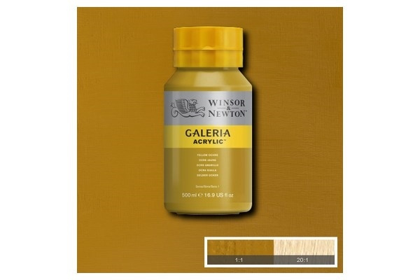 WINSOR Galeria Acrylic 500Ml Yellow Ochre 744 i gruppen SPORT, FRITID & HOBBY / Hobby / Mal & Tegn / Kunstnerfarver / Acryl hos TP E-commerce Nordic AB (A08838)