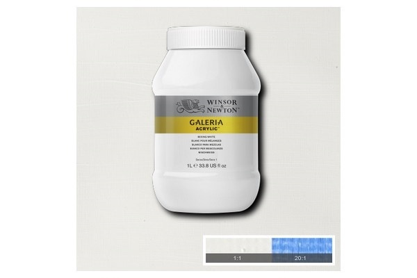 WINSOR Galeria Acrylic 1L Mixing White 415 i gruppen SPORT, FRITID & HOBBY / Hobby / Mal & Tegn / Kunstnerfarver / Acryl hos TP E-commerce Nordic AB (A08902)