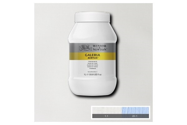 WINSOR Galeria Acrylic 1L Titanium White 644 i gruppen SPORT, FRITID & HOBBY / Hobby / Mal & Tegn / Kunstnerfarver / Acryl hos TP E-commerce Nordic AB (A08908)