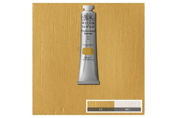 WINSOR Proff. acrylic 200ml gold 283 i gruppen SPORT, FRITID & HOBBY / Hobby / Mal & Tegn / Kunstnerfarver / Acryl hos TP E-commerce Nordic AB (A08924)