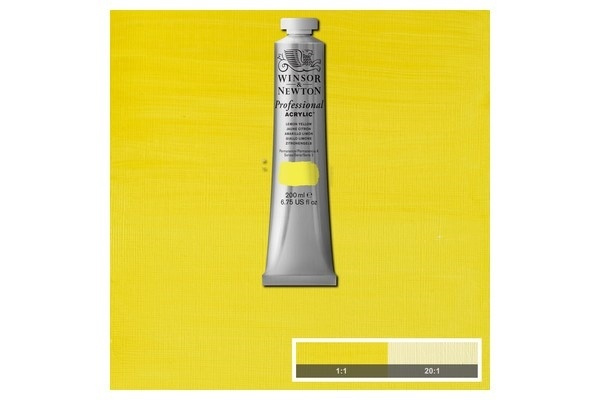 WINSOR Proff. acrylic 200ml lemon yellow 346 i gruppen SPORT, FRITID & HOBBY / Hobby / Mal & Tegn / Kunstnerfarver / Acryl hos TP E-commerce Nordic AB (A08943)