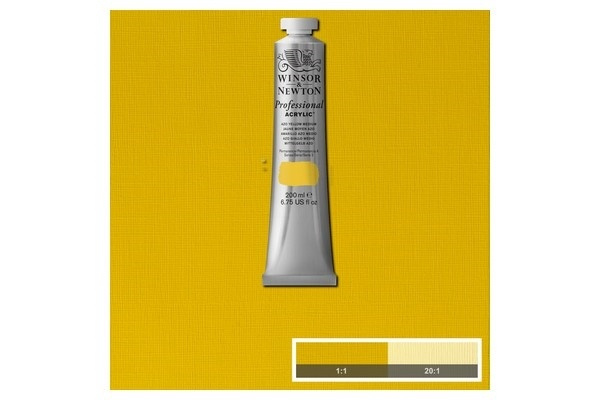 WINSOR Proff. acrylic 200ml azo yellow medium 019 i gruppen SPORT, FRITID & HOBBY / Hobby / Mal & Tegn / Kunstnerfarver / Acryl hos TP E-commerce Nordic AB (A08944)