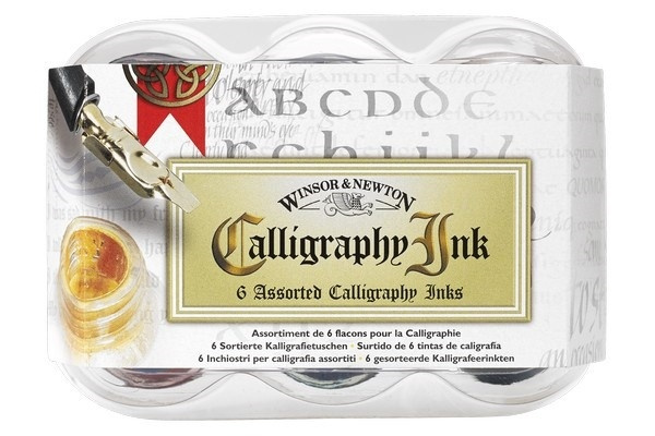 WINSOR Kalligrafitusch 6x30 ml i gruppen SPORT, FRITID & HOBBY / Hobby / Mal & Tegn / Kunstnerfarver / Blæk hos TP E-commerce Nordic AB (A08949)