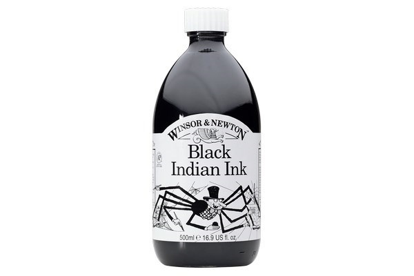 WINSOR Drawing Ink 030 Black Indian ink 500 ml i gruppen SPORT, FRITID & HOBBY / Hobby / Mal & Tegn / Kunstnerfarver / Blæk hos TP E-commerce Nordic AB (A08951)