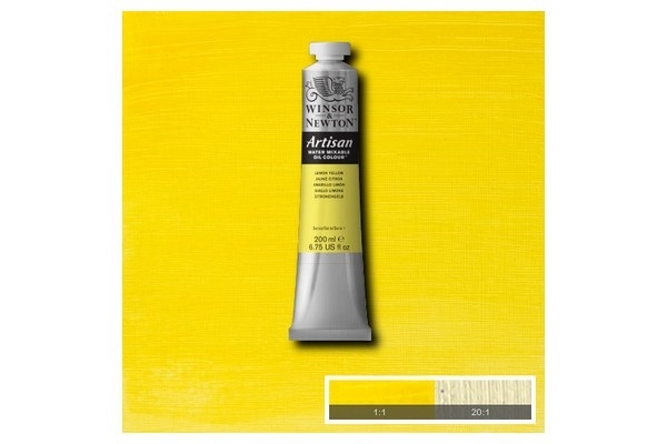 WINSOR Artisan water mix oil 200ml lemon yellow 346 i gruppen SPORT, FRITID & HOBBY / Hobby / Mal & Tegn / Kunstnerfarver / Oliemaling hos TP E-commerce Nordic AB (A08973)