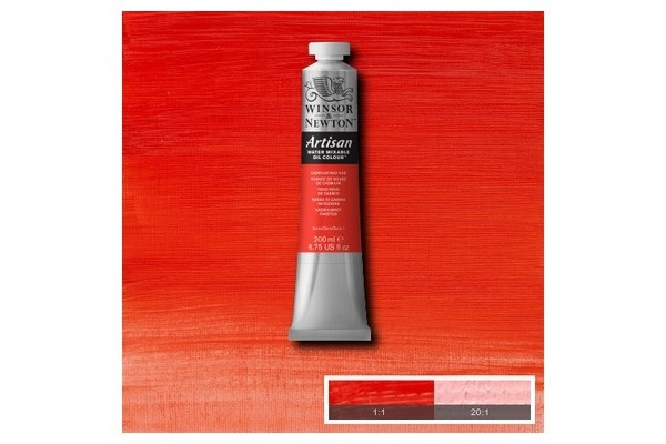 WINSOR Artisan water mix oil 200ml cad. red hue 095 i gruppen SPORT, FRITID & HOBBY / Hobby / Mal & Tegn / Kunstnerfarver / Oliemaling hos TP E-commerce Nordic AB (A08975)