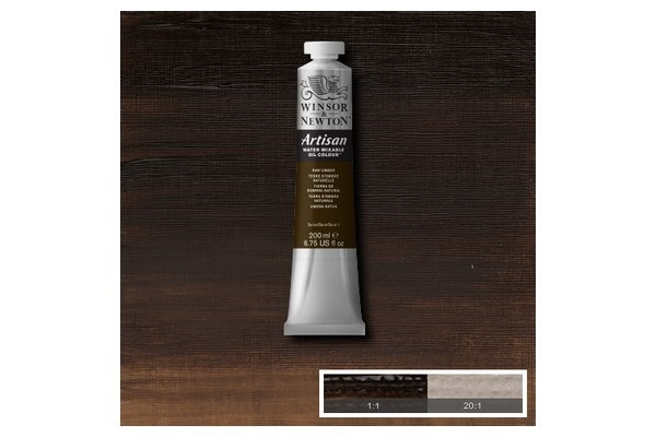 WINSOR Artisan water mix oil 200ml raw umber 554 i gruppen SPORT, FRITID & HOBBY / Hobby / Mal & Tegn / Kunstnerfarver / Oliemaling hos TP E-commerce Nordic AB (A08977)