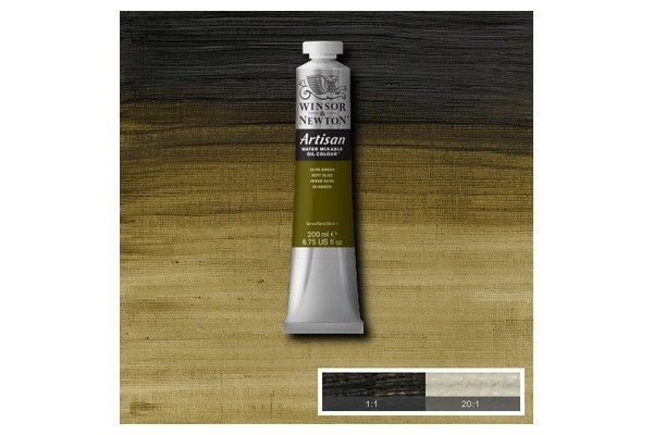 WINSOR Artisan water mix oil 200ml olive green 447 i gruppen SPORT, FRITID & HOBBY / Hobby / Mal & Tegn / Kunstnerfarver / Oliemaling hos TP E-commerce Nordic AB (A08983)