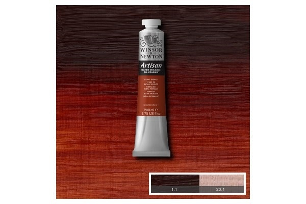 WINSOR Artisan water mix oil 200ml burnt sienna 074 i gruppen SPORT, FRITID & HOBBY / Hobby / Mal & Tegn / Kunstnerfarver / Oliemaling hos TP E-commerce Nordic AB (A08984)