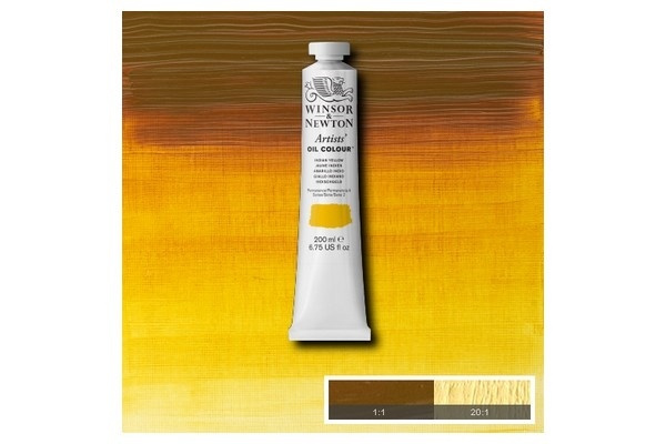 WINSOR Artists oil colour 200ml indian yellow 319 i gruppen SPORT, FRITID & HOBBY / Hobby / Mal & Tegn / Kunstnerfarver / Oliemaling hos TP E-commerce Nordic AB (A09006)