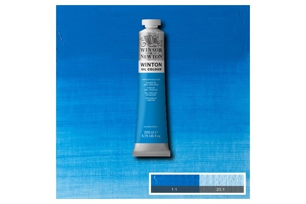 WINSOR Winton oil 200ml cerule blue hue 138 i gruppen SPORT, FRITID & HOBBY / Hobby / Mal & Tegn / Kunstnerfarver / Oliemaling hos TP E-commerce Nordic AB (A09032)