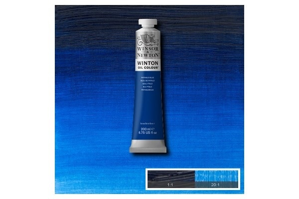 WINSOR Winton oil 200ml phthalo blue 516 i gruppen SPORT, FRITID & HOBBY / Hobby / Mal & Tegn / Kunstnerfarver / Oliemaling hos TP E-commerce Nordic AB (A09035)