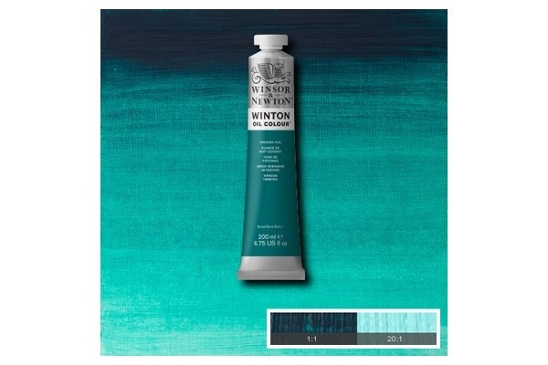 WINSOR Winton oil 200ml viridian hue 696 i gruppen SPORT, FRITID & HOBBY / Hobby / Mal & Tegn / Kunstnerfarver / Oliemaling hos TP E-commerce Nordic AB (A09040)