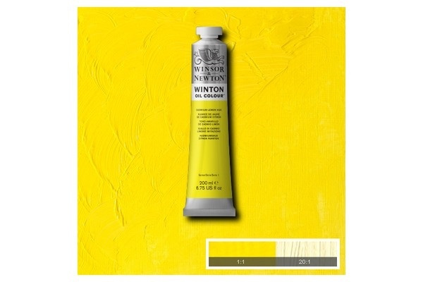 WINSOR Winton oil 200ml cadmium lemon hue 087 i gruppen SPORT, FRITID & HOBBY / Hobby / Mal & Tegn / Kunstnerfarver / Oliemaling hos TP E-commerce Nordic AB (A09042)