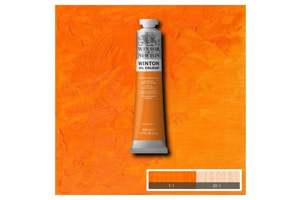 WINSOR Winton oil 200ml cadmium orange hue 090 i gruppen SPORT, FRITID & HOBBY / Hobby / Mal & Tegn / Kunstnerfarver / Oliemaling hos TP E-commerce Nordic AB (A09047)