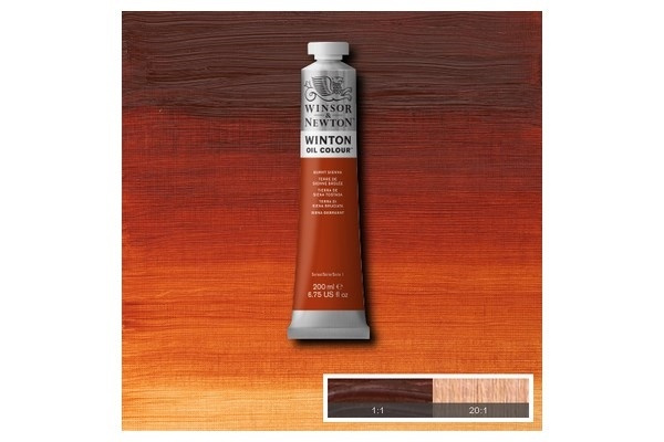 WINSOR Winton oil 200ml burnt sienna 074 i gruppen SPORT, FRITID & HOBBY / Hobby / Mal & Tegn / Kunstnerfarver / Oliemaling hos TP E-commerce Nordic AB (A09063)