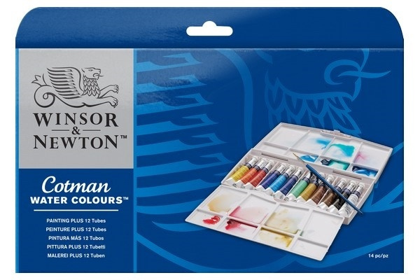 WINSOR Cotman watercolour Tube Painting box Plus i gruppen SPORT, FRITID & HOBBY / Hobby / Mal & Tegn / Kunstnerfarver / Akvarel farver hos TP E-commerce Nordic AB (A09092)