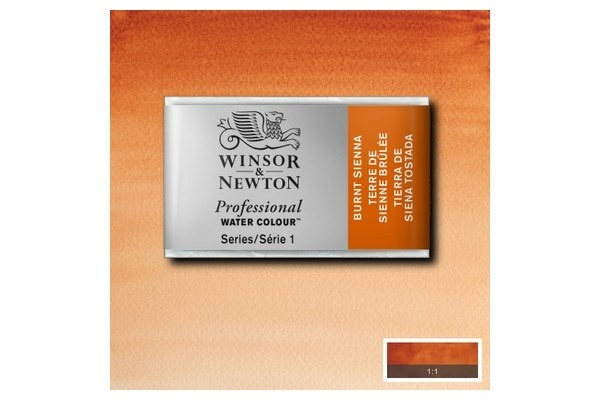 WINSOR Watercolour proff pan Burnt Sienna 074 i gruppen SPORT, FRITID & HOBBY / Hobby / Mal & Tegn / Kunstnerfarver / Akvarel farver hos TP E-commerce Nordic AB (A09106)