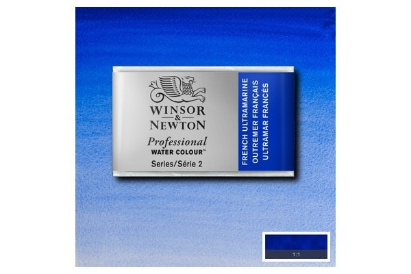 WINSOR Watercolour proff pan French Ultramarine 263 i gruppen SPORT, FRITID & HOBBY / Hobby / Mal & Tegn / Kunstnerfarver / Akvarel farver hos TP E-commerce Nordic AB (A09111)