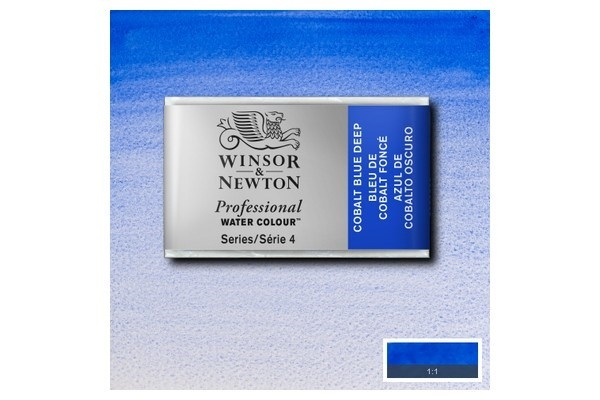 WINSOR Watercolour proff pan Cobalt Blue Deep 180 i gruppen SPORT, FRITID & HOBBY / Hobby / Mal & Tegn / Kunstnerfarver / Akvarel farver hos TP E-commerce Nordic AB (A09113)