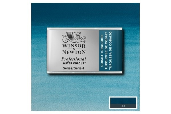 WINSOR Watercolour proff pan Cob Turquoise 190 i gruppen SPORT, FRITID & HOBBY / Hobby / Mal & Tegn / Kunstnerfarver / Akvarel farver hos TP E-commerce Nordic AB (A09115)