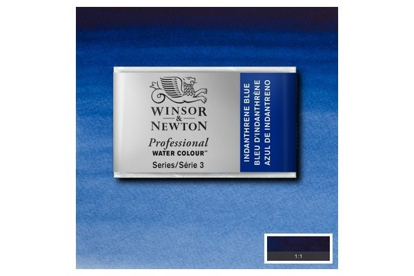 WINSOR Watercolour proff pan Indianthrene Blue 321 i gruppen SPORT, FRITID & HOBBY / Hobby / Mal & Tegn / Kunstnerfarver / Akvarel farver hos TP E-commerce Nordic AB (A09123)