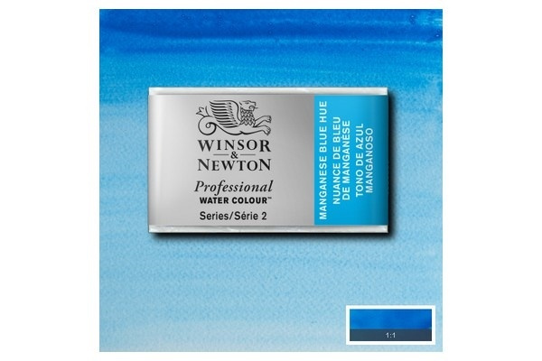 WINSOR Watercolour proff pan Manganese Blue Hue 379 i gruppen SPORT, FRITID & HOBBY / Hobby / Mal & Tegn / Kunstnerfarver / Akvarel farver hos TP E-commerce Nordic AB (A09128)