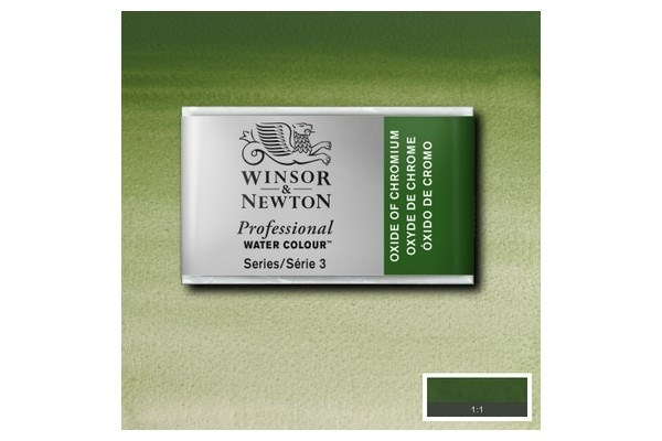 WINSOR Watercolour proff pan Oxide Chromium 459 i gruppen SPORT, FRITID & HOBBY / Hobby / Mal & Tegn / Kunstnerfarver / Akvarel farver hos TP E-commerce Nordic AB (A09135)