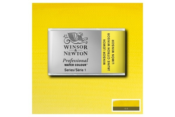 WINSOR Watercolour proff pan Winsor Lemon 722 i gruppen SPORT, FRITID & HOBBY / Hobby / Mal & Tegn / Kunstnerfarver / Akvarel farver hos TP E-commerce Nordic AB (A09160)