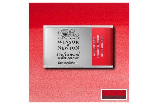 WINSOR Watercolour proff pan Winsor Red 726 i gruppen SPORT, FRITID & HOBBY / Hobby / Mal & Tegn / Kunstnerfarver / Akvarel farver hos TP E-commerce Nordic AB (A09161)