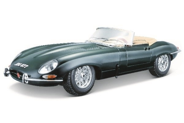 Jaguar \'E\' cabrio. (1961) 1:18 green i gruppen LEGETØJ, BØRN & BABY / Legetøj / Legetøjsbiler hos TP E-commerce Nordic AB (A09193)