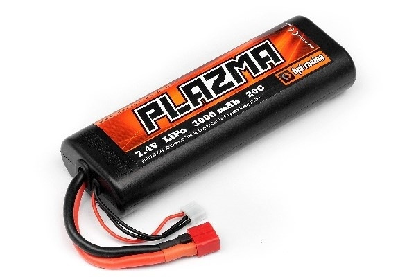 HPI Plazma 7.4V 3000Mah 20C Lipo Rnd Case S.Pack 22.2W i gruppen LEGETØJ, BØRN & BABY / Radiostyrede / RC Batterier / LiPo / 7,4V hos TP E-commerce Nordic AB (A09467)