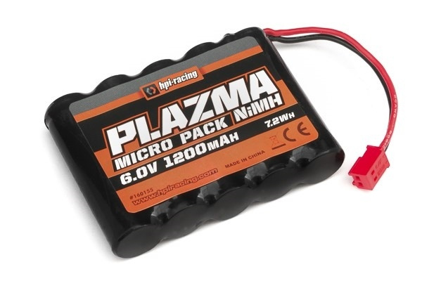HPI Plazma 6.0V 1200mAh NiMh Micro Battery Pack i gruppen LEGETØJ, BØRN & BABY / Radiostyrede / RC Batterier / NiMH / 6,0V hos TP E-commerce Nordic AB (A09496)