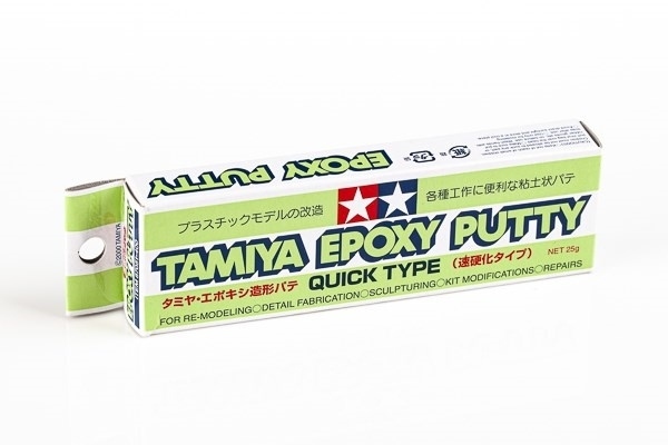 TAMIYA Epoxy Putty Quick Type (25g) i gruppen SPORT, FRITID & HOBBY / Hobby / Plastik modeller / Lim hos TP E-commerce Nordic AB (A09556)