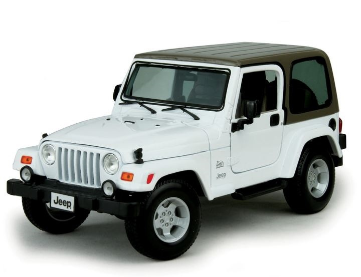 Maisto Jeep Wrangler Sahara 1:18 white i gruppen LEGETØJ, BØRN & BABY / Legetøj / Legetøjsbiler hos TP E-commerce Nordic AB (A09622)