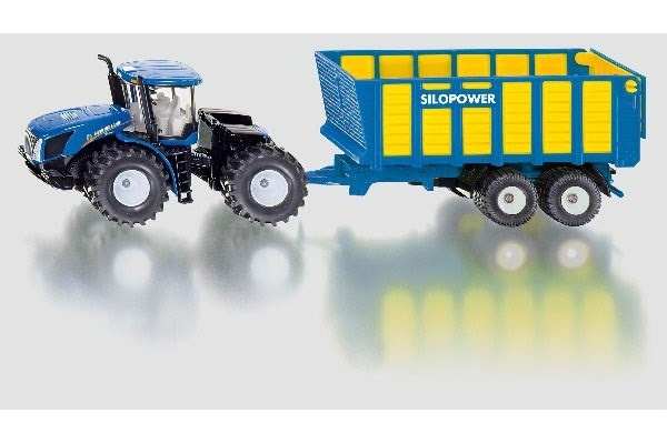 Traktor med Ensilagevagn, Blå i gruppen LEGETØJ, BØRN & BABY / Legetøj / Legetøjsbiler hos TP E-commerce Nordic AB (A09994)