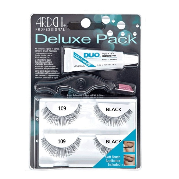 Ardell Eyelash Deluxe Pack 109 Black i gruppen SKØNHED & HELSE / Makeup / Øjne og øjenbryn / Falske øjenvipper hos TP E-commerce Nordic AB (A10263)