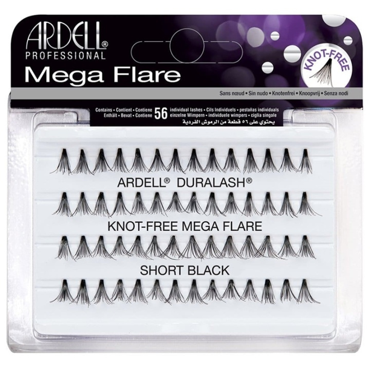 Ardell Mega Flare Individuals Short Black i gruppen SKØNHED & HELSE / Makeup / Øjne og øjenbryn / Falske øjenvipper hos TP E-commerce Nordic AB (A10310)