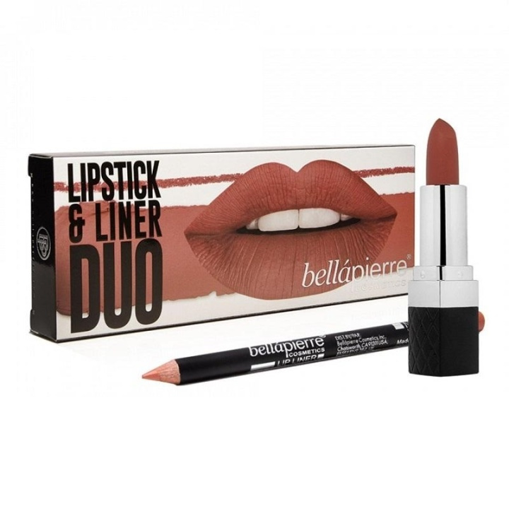 Bellapierre Lipstick & Liner Duo - Incognito i gruppen SKØNHED & HELSE / Makeup / Læber / Læbestift hos TP E-commerce Nordic AB (A10434)