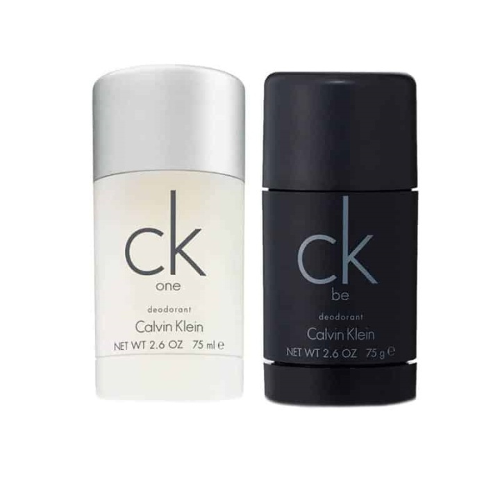 2-pack Calvin Klein CK One + CK Be Deostick 75ml i gruppen SKØNHED & HELSE / Duft & Parfume / Deodorant / Deo for ham hos TP E-commerce Nordic AB (A10561)
