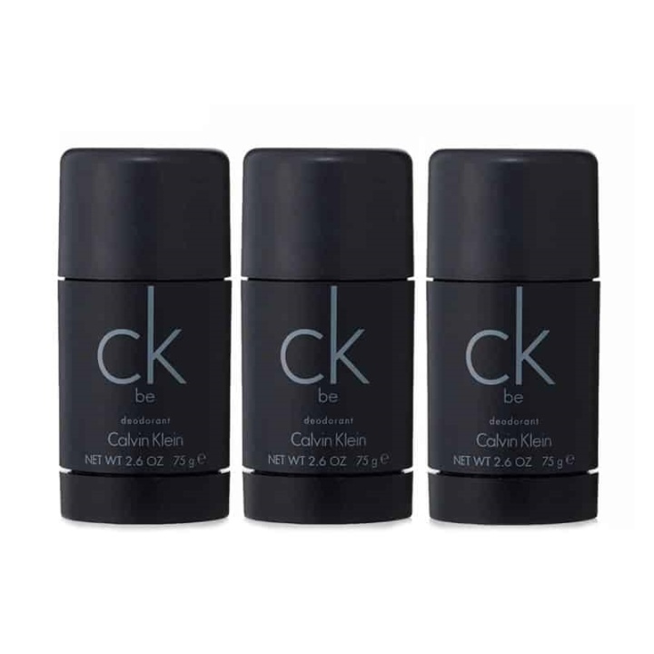 3-pack Calvin Klein CK Be Deostick 75ml i gruppen SKØNHED & HELSE / Duft & Parfume / Deodorant / Deo for ham hos TP E-commerce Nordic AB (A10562)