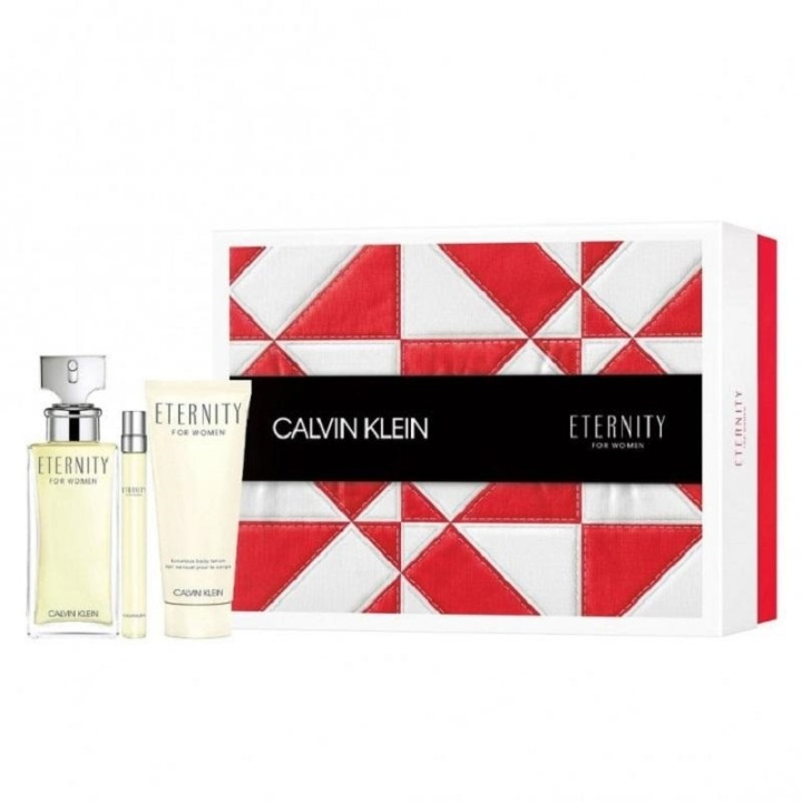 Giftset Calvin Klein Eternity for Women Edp 100ml + Edp 10ml + Bodylotion 100ml i gruppen SKØNHED & HELSE / Duft & Parfume / Parfume / Parfume kasser hos TP E-commerce Nordic AB (A10589)